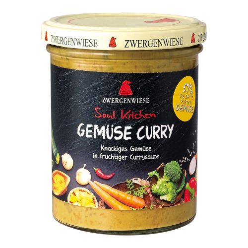 Organic vegetable curry 370g - value pack of 6 from Zwergenwiese