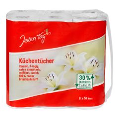 Küchenrolle 3lg. weiß 51 Bl von Jeden Tag