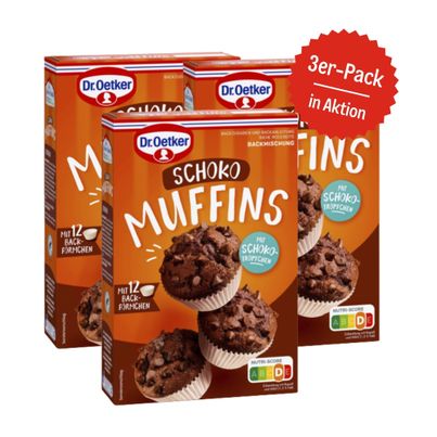 Dr. Oetker Schoko Muffins 3er-Set