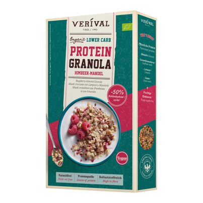 Bio Lower Carb Granola Himb.-Mand. 400g - 6er Vorteilspack von Verival