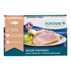 Bio Thunfisch hell in Sonnenbl.-Öl 120g - 10er Vorteilspack von Fontaine