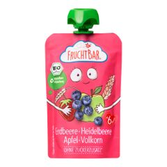 Bio Fruchtpüree Erdbeer Heidelbeer 100g - 8er Vorteilspack von Fruchtbar
