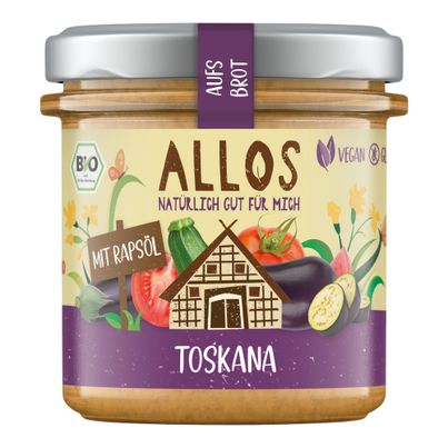 Bio Auf's Brot Toskana 140g - 6er Vorteilspack von Allos