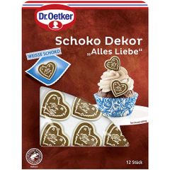 Dr. Oetker Schoko Dekor Alles Liebe 12 Stk. - 18g