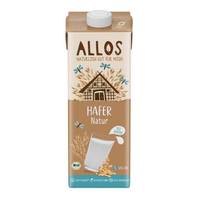 Bio Hafer Drink naturell 1000ml - 12er Vorteilspack von Allos