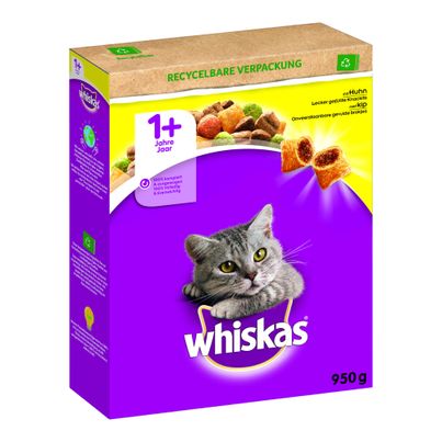 Trockenfutter Huhn 1+ 950g - 5er Vorteilspack von Whiskas
