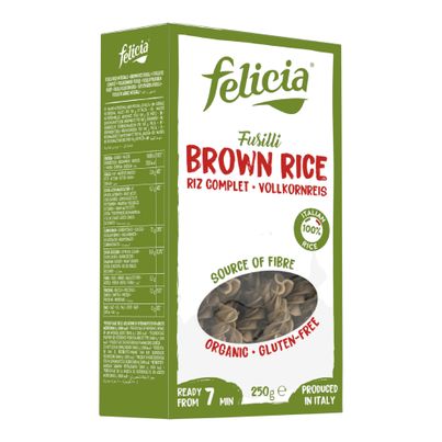 Bio Reis-Vollkorn-Fusilli 250g - 10er Vorteilspack von Felicia Bio