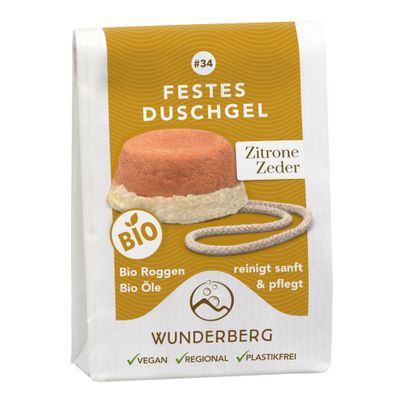 Bio Duschgel Zitrone Zeder  80g von Wunderberg