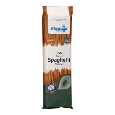 Bio Dinkel Spaghetti Vollkorn 500g - 12er Vorteilspack von Spielberger Mühle