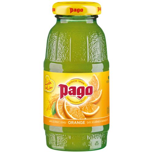 Pago Orangensaft 100%  200ml Mehrweg- 24er Vorteilspack von Pago