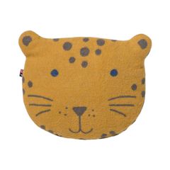 Gefülltes Kissen Leo 26 x 30 cm - Gold - GRS zertifiziert - von David Fussenegger