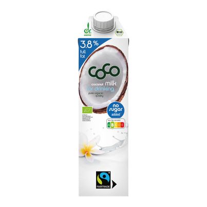 Bio Kokosnussmilch 38% 1000ml - 6er Vorteilspack von Dr. Martins