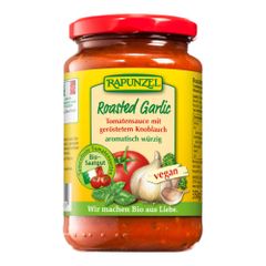 Bio Tomatensauce Roasted Garlic 350g - 6er Vorteilspack von Rapunzel