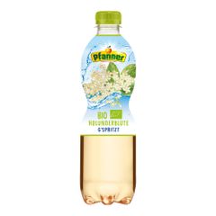 Bio Holunderblüte gespritzt 500ml - 12er Vorteilspack von Pfanner