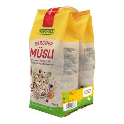 Bio Doppelpack BircherMüsli 2x750g 2g - 6er Vorteilspack von Rapunzel