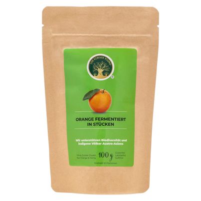 Orange fermentiert in Stücken 100g von Live Forever Young