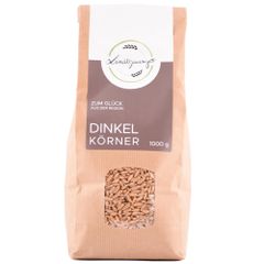 Dinkel ganzes Korn 1000g - Leicht nussiger Geschmack - Hoher Kieselsäure Gehalt und reich an Aminosäuren von Lindlbauerngut