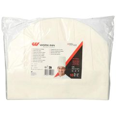 Kochmütze Krepp Provence weiß 10Stück von Work-Inn