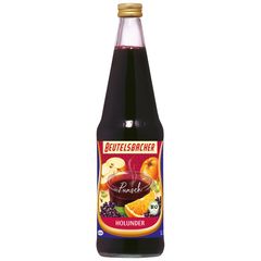 Bio Holunder-Punsch alkoholfrei MW 700ml - 6er Vorteilspack von Beutelsbacher