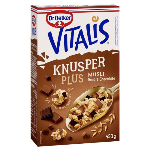 Dr. Oetker Vitalis KnusperPlus Double Chocolate 450g