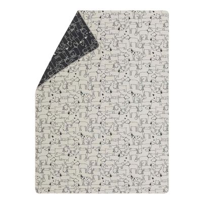 Children's Blanket Dogs Color Off-White 140x200cm by David Fussenegger