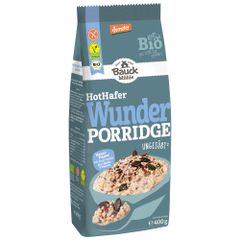 Bio Demeter Hot Hafer Wunder Porridge 400g - Glutenfrei - Kraftvoll und kernig mit 7 verschiedenen Saaten von Bauckhof