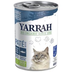 Bio Yarrah Katzenfutter Paté Fisch 400g - 12er Vorteilspack - Tierfutter von Yarrah