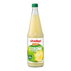 Bio Zitronensaft 100% direkt MW 700ml - 6er Vorteilspack von Voelkel