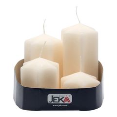 Sternenkerzenset champagne 4er 4Stück von Jeka