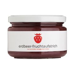 Bio Erdbeer Fruchtaufstrich 280g - frei von Konservierungsstoffen - besonders schonend produziert - traditionelle Rezeptur von Bioweingut Heideboden