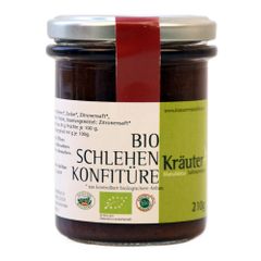 Bio Schlehen Konfitüre 210g von Kräutermanufaktur Sallmannsberg