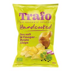 Bio Handcooked Chips Salz & Essig 125g - 10er Vorteilspack von Trafo