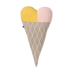 Gefülltes Kissen Gelato Dreams 35 x 65 cm - Natur - GRS zertifiziert - von David Fussenegger