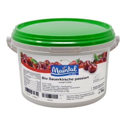 Bio Sauerkirsch Konfitüre 3000g von Maintal