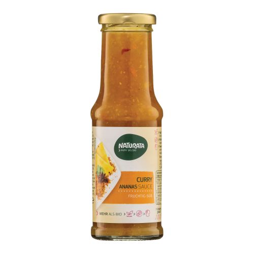 Organic Curry Pineapple Sauce 210ml - value pack of 6 from Naturata