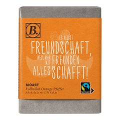 Bio Schoko Spruch Freundschaft 70g 70g - 10er Vorteilspack von Bioart