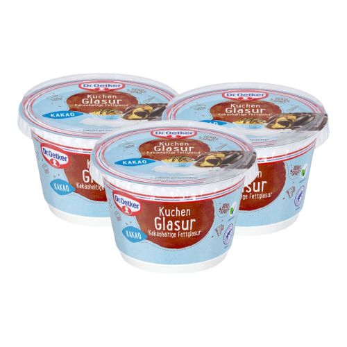 Dr. Oetker Kuchen Glasur Kakao 3er Pack