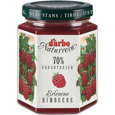 Darbo Naturrein Fruchtreich Fruchtaufstrich Himbeere 200g