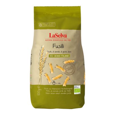 Bio Fusilli Hartweizen 500g - 12er Vorteilspack von La Selva
