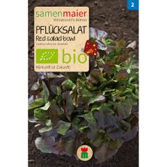 Bio Pflücksalat Red salad bowl - Saatgut für zirka 150 Pflanzen