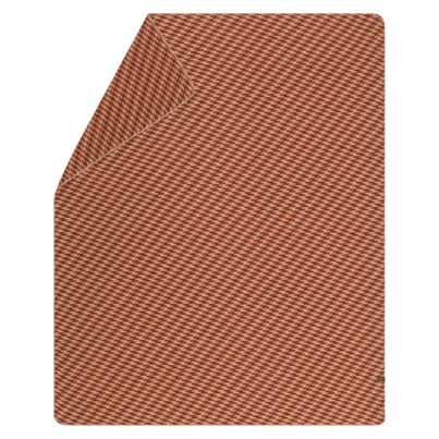 Wolldecke Welle Farbe Terracotta 160x200cm von David Fussenegger