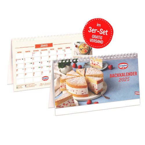 Dr. Oetker Stehkalender 2025 3er-Set