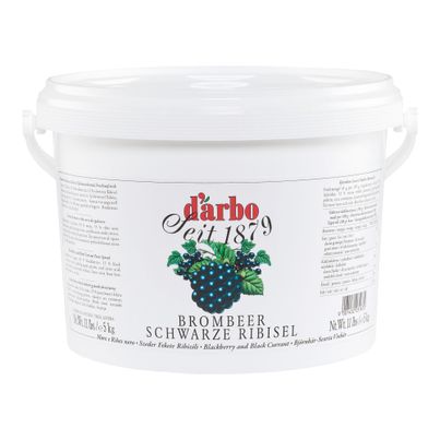 Darbo Brombeer Schwarze Ribisel (Johannisbeeren) Fruchtaufstrich passiert 5000g