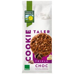 Bio Cookie Taler Triple Choc 200g - 7er Vorteilspack von Bohlsener Mühle