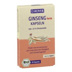 Bio Ginseng Kapseln 30St 60stk - 5er Vorteilspack von Hoyer