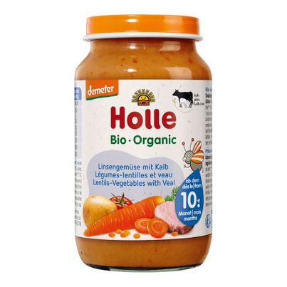 Bio Babygläschen Linsengemüse mit Kalb 220g - 6er Vorteilspack von Holle