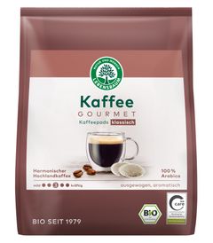 Bio Gourmet Caffè Crema klassisch Kaffepads 18 Stück - 126g von Lebensbaum