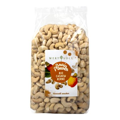 Bio Cashewkerne 1000g von Wertvoll