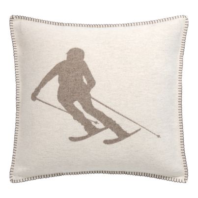 Cushion Cover Skier Color Smoke 50x50cm by David Fussenegger