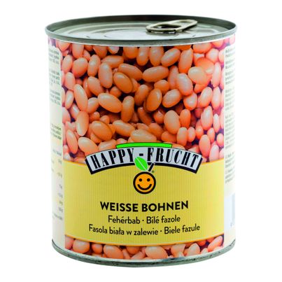 Weiße Bohnen 800g von Happy Frucht
